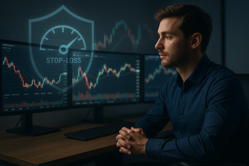 Trader experiencing losses and emotional trading stress